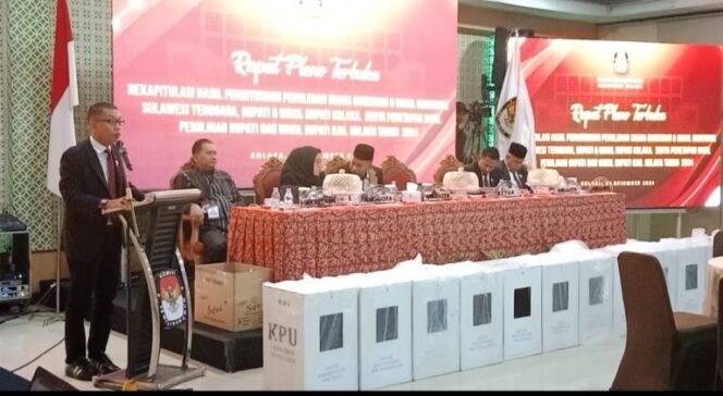 
 Hasil Pleno KPU Kolaka, Paslon ASR-Hugua Unggul di Pilgub Sultra