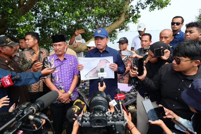 
 Mentri Nusron:di Wilayah Pagar Laut Desa Kohod Dilakukan dengan Prosedur yang Benar