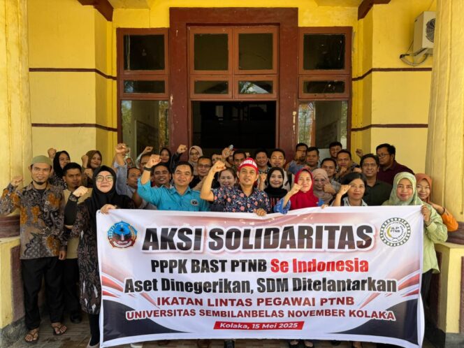 
 USN Kolaka Dukung Pengalihan Status PPPK, ILP PTNB Gelar Aksi Solidaritas Nasional