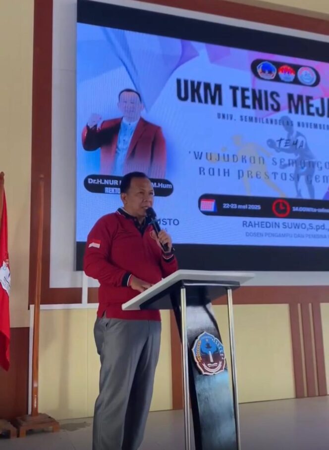 
 UKM Tenis Meja USN Cup Resmi Digelar, Diikuti 31 Peserta dari Mahasiswa dan Umum