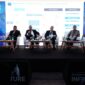 Dirjen Tata Ruang Kementerian ATR/BPN, Suyus Windayana menjadi pembicara pada forum tematik Infrastructure Investment Process in Indonesia yang digelar dalam rangkaian International Conference on Infrastructure (ICI) 2025, Rabu (11/06/2025)