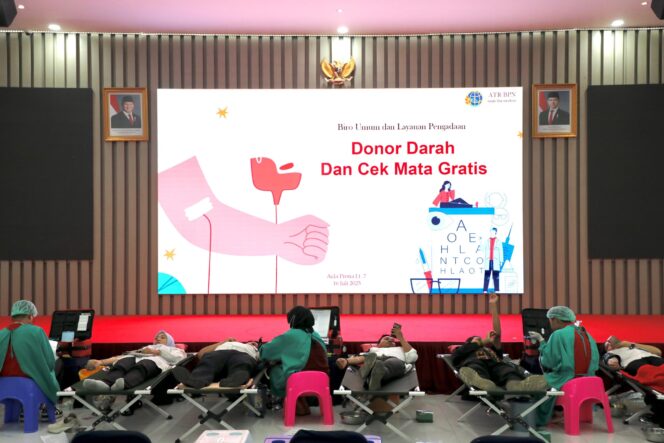 
 Sekjen Kementerian ATR/BPN Sebut Donor Darah Bermanfaat bagi Kesehatan dan Sesama