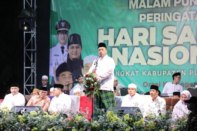 
 Peringatan Hari Santri Nasional di Purwakarta, Menteri Nusron: Kontribusi Santri Jadi Fondasi Kemerdekaan Indonesia