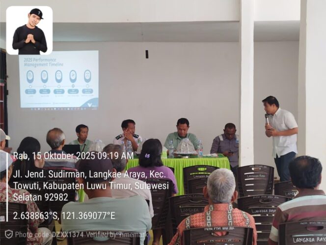 
 Bentuk Tanggungjawab Sosial, PT Vale Buka Ruang Sosialisasi Bersama Masyarakat