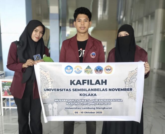 
 MTQ XVIII Banjarmasin, USN Kolaka Kirim Tiga Mahasiswa Terbaik 