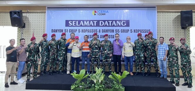 
 PT Ceria Sambut Kehadiran 21 Personel Kopasus di Sultra