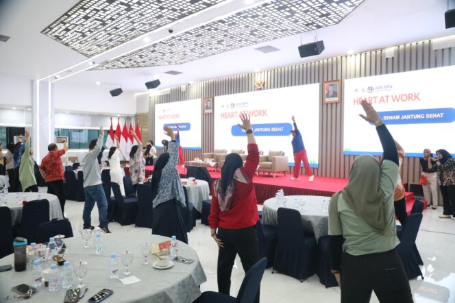 
 Sosialisasi dan Edukasi Kesehatan Jantung, Sekjen Kementerian ATR/BPN Ajak ASN Terapkan Pola Hidup Sehat