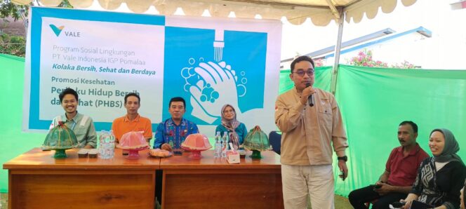 
 Dorong Kualitas Kesehatan Masyarakat, PT Vale Sosialisasi PHBS di Desa Hakatutobu