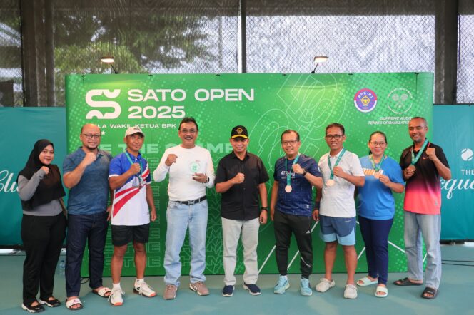 
 Kementerian ATR/BPN Raih Juara III Bersama pada Turnamen Tenis Antarinstansi SATO Open 2025 Piala Wakil Ketua BPK