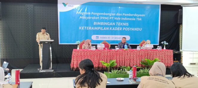 
 Sinergi dengan Pemda Kolaka, PT Vale IGP Pomalaa Perluas Akses Layanan Kesehatan lewat Bimtek Kader Posyandu