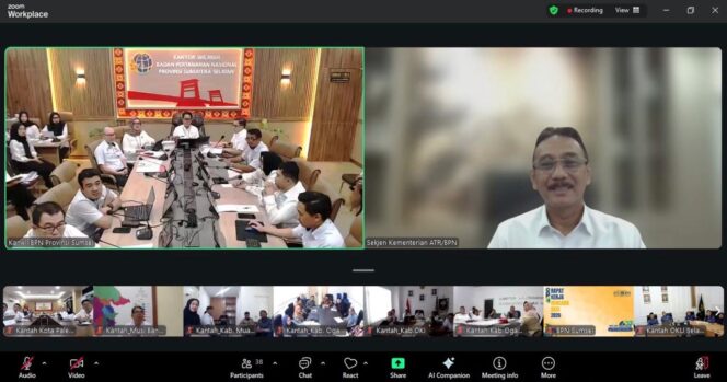 
 Pengarahan di Rakerda Kanwil BPN Provinsi Sumsel, Sekjen ATR/BPN: Kemampuan Kelola Tiga Instrumen Jadi Kunci Sukses Pemimpin