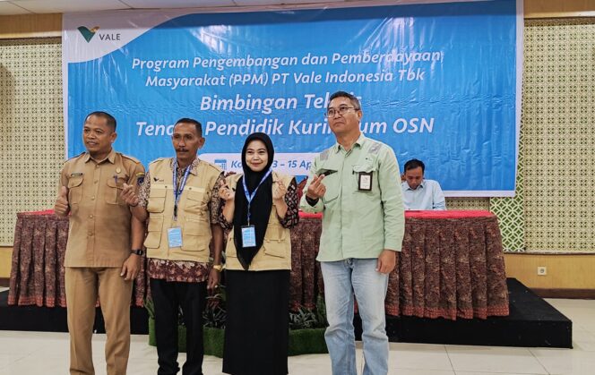 
 PT Vale Asah Kualitas Guru, Kolaka Bidik Pentas OSN Nasional