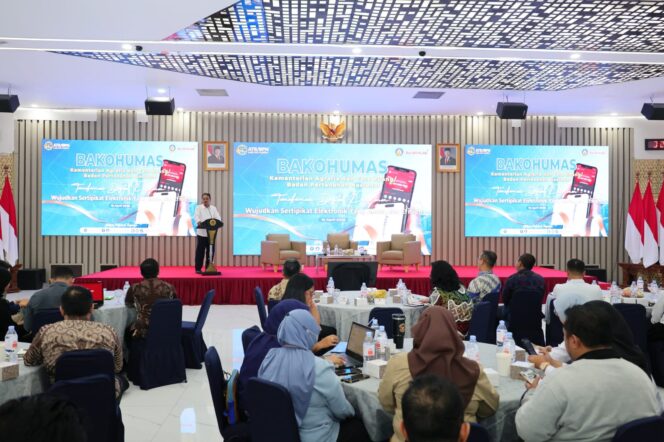 
 Buka Forum Bakohumas 2026, Sekjen ATR/BPN Tekankan Penyamaan Persepsi dalam Implementasi Sertipikat Elektronik