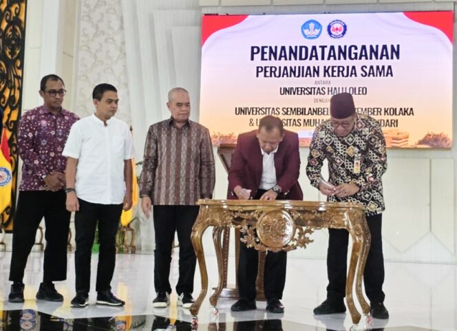 
 USN Kolaka-UHO Resmi Teken MoU, Perkuat Sinergi Pendidikan dan Riset