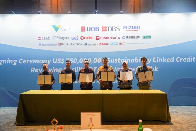 
 Perkuat Strategi Keuangan Berkelanjutan, PT Vale Raih Fasilitas Pinjaman Sindikasi Berbasis ESG Senilai US$750 Juta