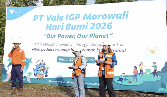 
 Komitmen Hijaukan Area Operasi Morowali, PT Vale Tanam Pohon dan Gaungkan Hemat Energi di Hari Bumi 2026