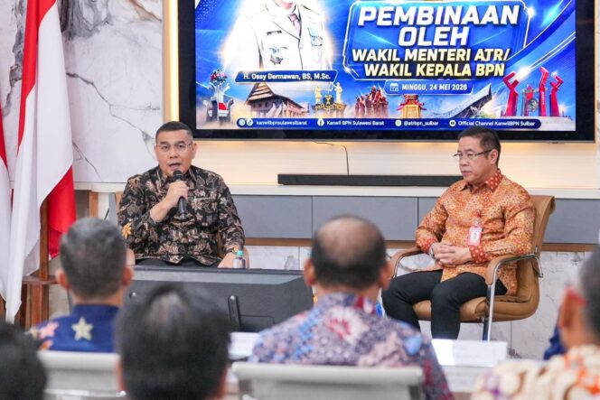 
 Sambangi Sulbar, Wamen Ossy Imbau GTRA Jadi Kunci Penyelesaian Konflik Pertanahan di Daerah