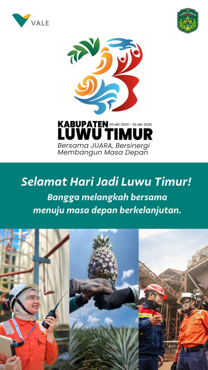 
 HUT 23 Tahun Luwu Timur: Harmoni Pertumbuhan, Industri, dan Keberlanjutan dari Timur Indonesia