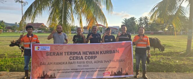
 Jelang Idul Adha 1447 H, PT Ceria Nugraha Indotama Salurkan 62 Ekor Sapi Kurban 