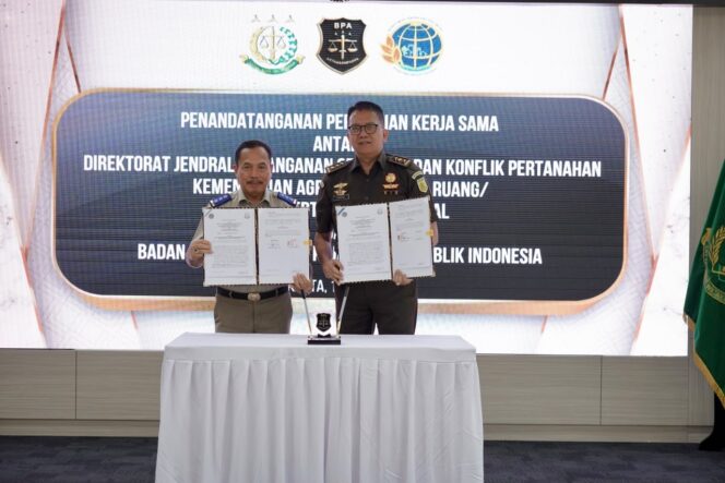 
 Kementerian ATR/BPN dan Kejaksaan Agung Perkuat Pengamanan Aset untuk Pulihkan Hak Korban dan Kerugian Negara