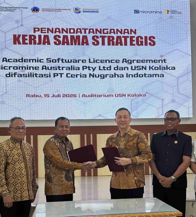 
 FST USN Kolaka Perkuat Kompetensi Mahasiswa Lewat Lisensi Software Tambang Berstandar Global dari Micromine Australia