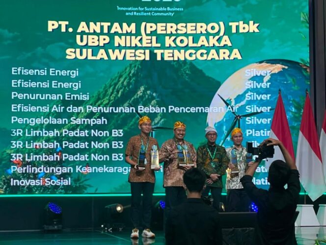 
 ANTAM UBP Nikel Kolaka Raih Tiga Platinum ENSIA Award 2026