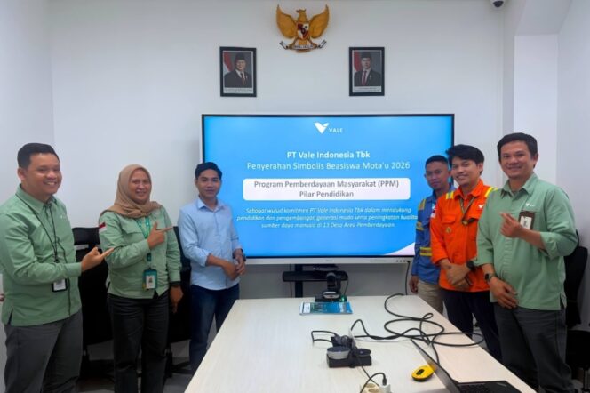 
 Beasiswa Mota’u, Investasi PT Vale bagi Talenta Muda Morowali