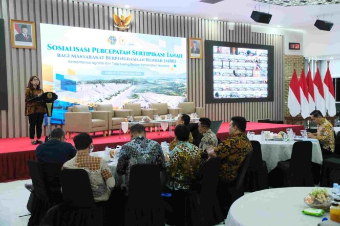 
 Gelar Sosialisasi Percepatan Sertipikasi Tanah bagi MBR, Kejar Target 3 Juta Bidang