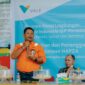 Medical Service Doctor PT Vale IGP Pomalaa, dr. Fathurahman menyampaikan sosialisasi bahaya NAPZA kepada siswa SMP 1 Pomalaa. FOTO: Abdul Saban/SIBERKITA.ID